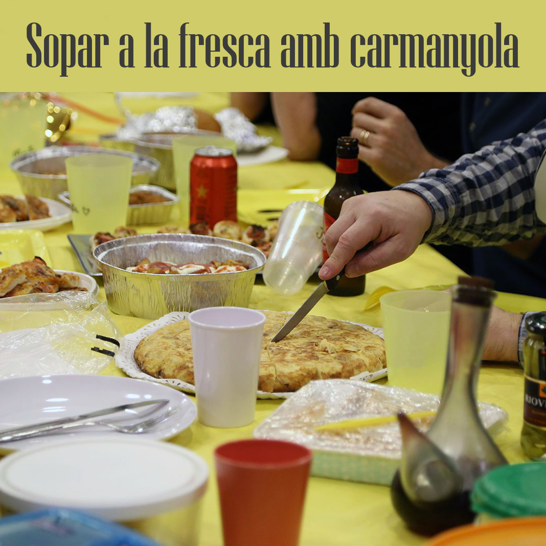 Sopar a la fresca amb carmanyola