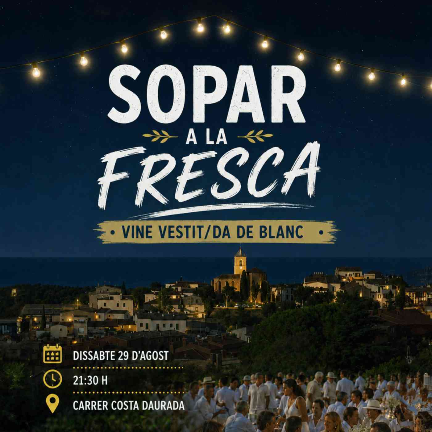 Sopar a la fresca 29-08-2026
